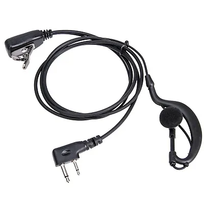 G Shape Earpiece Headset PTT 2-pin F Plug For Icom ICV8 ICV82 ICV85 F21 Radio • $4.15