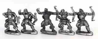 Half Orcs With Bows X5 28mm Unpainted Metal Wargames • £10.90