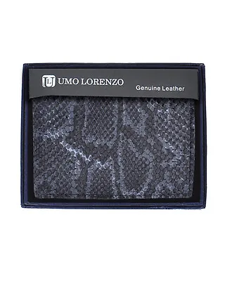 Umo Lorrenzo Men Genuine Leather Bi-Fold Wallet Snake Print • $16.99