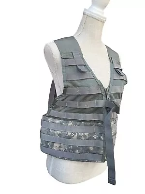 USGI TACTICAL VEST ACU MOLLE II FIGHTING LOAD CARRIER Military Surplus • $7