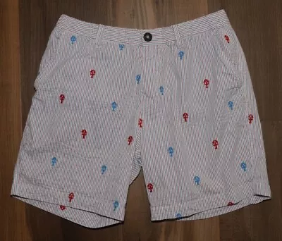 Chubbies Shorts Men’s Sz Large Stretch Seersucker 7 Inch Lobster Print • $20