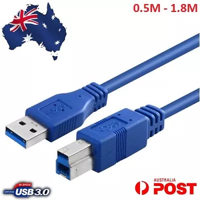 USB 3.0 Type A Male To B Male Printer Extension Cord Cable Dock Hub Super Speed • $6.35