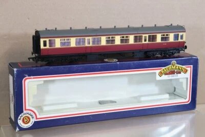 £29.50 • Buy BACHMANN 37-055 BR CRIMSON CREAM COLLETT 60' 1st 2nd CLASS COACH W1123 BOXED Ob