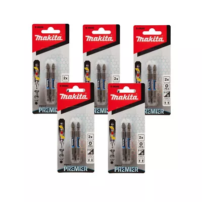 Makita E-06292 Impact Premier Torsion Bits PZ2-65mm (10 Pack) • £16.22