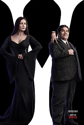 2022 Wednesday Movie Poster 11X17 Jenna Ortega The Addams Family Morticia ✋🏻🍿 • $12.93