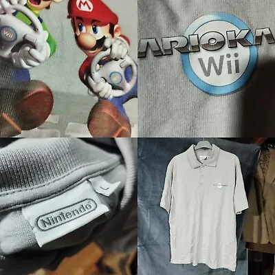 Nintendo Staff T Shirt Wii Promotional 2008 Mario Kart Launch Large Htf Rare  • £63.96