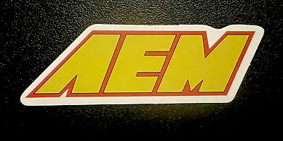 AEM Racing Electronics Sticker*Glossy* Finish Approx Size 3.25”X1” Tracking Incl • $2.89