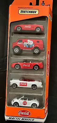 Set Of 5 Coca Cola Matchbox Cars/Trucks New In Box  From 1999 • $5