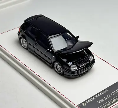 FH 1:64 Black VW Golf GTI MK4 Coupe Sports Model Diecast Metal Car • $37.98