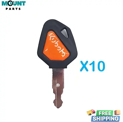 10X For Kubota Ignition Keys 459A Excavator Backhoe Skid Steer Track Loader • $22.77