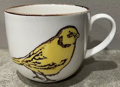 Vintage Yellow Bird Large Ceramic Mug Cup Portugal • $15