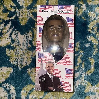 $17.99 • Buy Heavy Resin 2008 Round 2 President Barack Obama Bobble Head NIB 7.25  Tall.