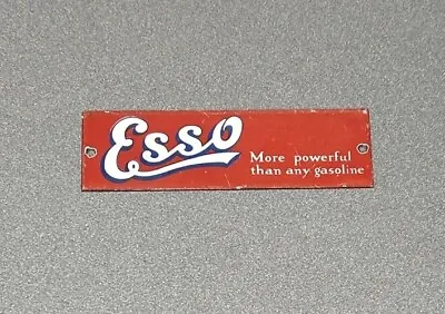 Vintage Esso Porcelain Sign Car Gas Truck Gasoline • $64.99