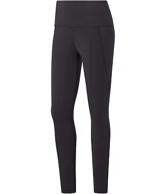 Reebok Womens Lux 7/8 High Rise Tight Compression Athletic Pants Black M/S • $42.70