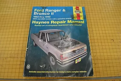 Haynes 36070 Repair Manual Ford Ranger & Bronco II 1983-1992 2WD + 4WD Gas  • $11.99