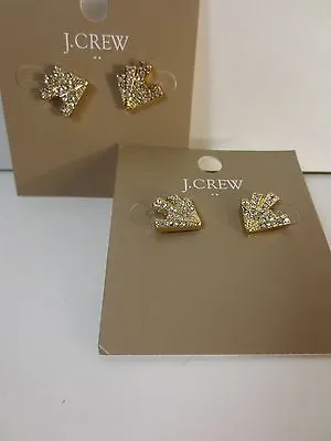 J.Crew Factory Women's Gold Shooting Star Stud Earrings NWT $22.50 Style EC7376 • $8.12