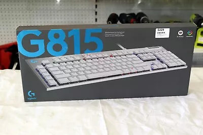 Logitech G815 RGB Mechanical Gaming Keyboard (GL Tactile White) • $229