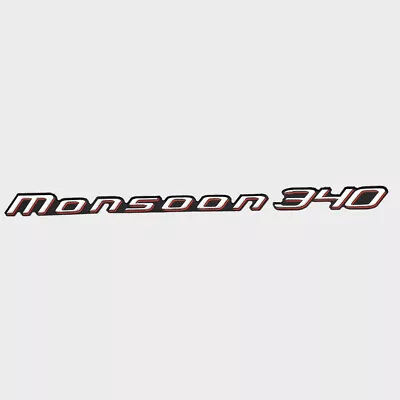 Malibu Boat Decal  | Monsoon 340 White Red Sticker • $60.29