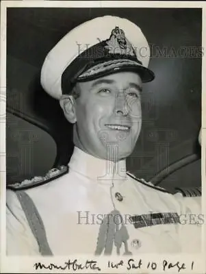 1943 Press Photo British Lord Louis Mountbatten Allied Commander Southeast Asia • $19.99