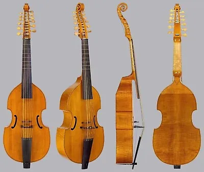 Baroque Style SONG Profession Maestro 6*6 String 27  Viola Da Gambasweet Tone • $1199