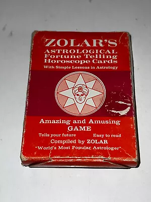 1945 Vintage Zolar's Astrological Fortune Telling Horoscope Cards Original Box • $24.99