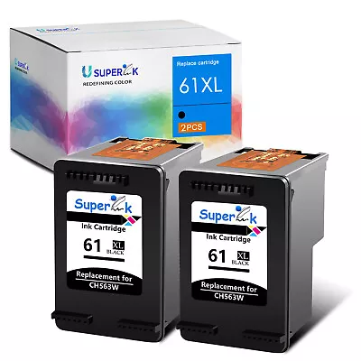 2PK Black 61XL Ink Cartridge For HP Deskjet 1000 3057A 3510 3512 3052A ENVY 4500 • $25.52