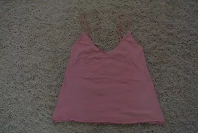 J. CREW Sample SEXY Spaghetti Strap Top Blouse S NWOT$60 Pink-Double Layered • $14.98