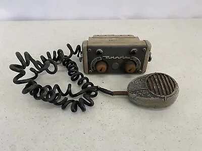 Vintage Motorola Research Line 2-Way Radio Control Head Shure CB12E Mic Police • $79.99