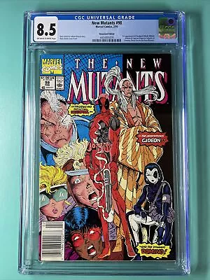 New Mutants #98 (Marvel 1991) NEWSSTAND Variant CGC 8.5 Key 1st Deadpool • £425.74