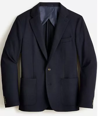 J Crew Slim-Fit Knit Suit Jacket Blazer Sport Coat Unstructured MED 40 R • $69.99