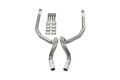 78-88 GM G Body Car 2.5  Dual Exhaust Kit No Muffler Rear Exit No Tip • $149.99