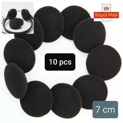 UK 70mm Ear Pads Replacement Foam Cushion Sponge Cover Headset Headphones Parts • £4.49