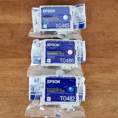 Lot Of 3 Epson 48 Genuine T0485 T0486 T0482 Inks • $14.99