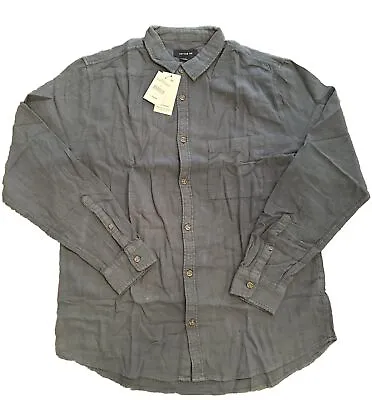 Cotton On Deep Teal Cheesecloth Men’s Button Up Size L • $20