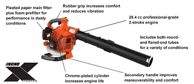 25.4 Cc ECHO X Series Handheld Blower PB-2620 • $259