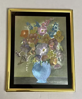 Manifestations INC. Optical Illusionary Vased Flowers Picture 8x10 Framed • $30