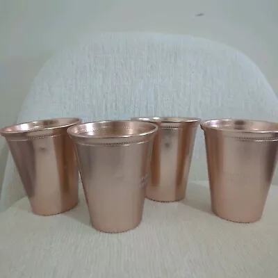 MinorDingsImperfect 4-Pack Kentucky Derby Woodford Reserve Mint Julep Copper Cup • $18.49