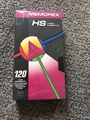 Vintage Memorex HS 120 Video Cassette VHS Blank - Brand New Sealed • $2