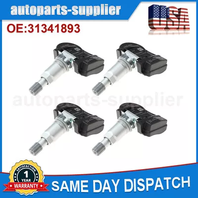 Set Of 4 Tire Pressure Sensor TPMS 8G92-1A159-AE For Volvo C30 C70 S40 S80 XC60 • $28.49