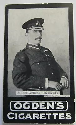 OGDENS TAB Cigarette Card Boer War Major General Clements • £2.99