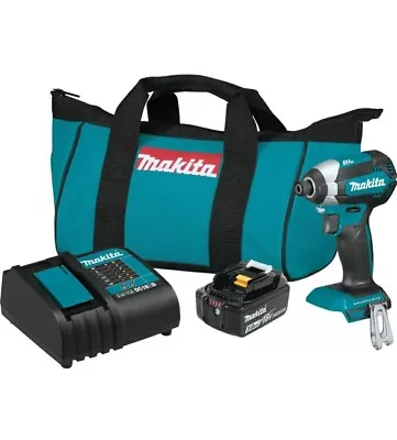 Makita XDT131 18V LXT Lithium-Ion Brushless Cordless Impact Driver Kit (3.0Ah) • $135