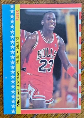 1987-88 Fleer Michael Jordan Sticker Basketball Card #2 Ex-nm+ Read Desc *ycc* • $56