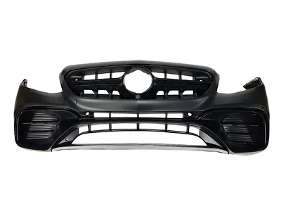 For 16-18 Mercedes W213 E Class E63 AMG Style Black Trim Front Bumper With PDC • $799.99