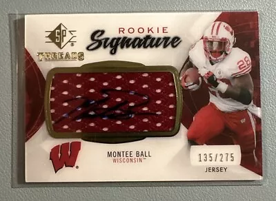 2013 SP Authentic Rookie Threads Autograph Jersey MONTEE BALL 135/275 Wisconsin • $7.99