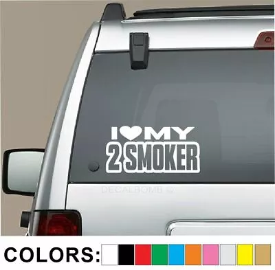 I Heart My 2 Smoker Decal Sticker - 2 Stroke Mx Rm Yz Ktm Kx Cr Beta  • $3.99