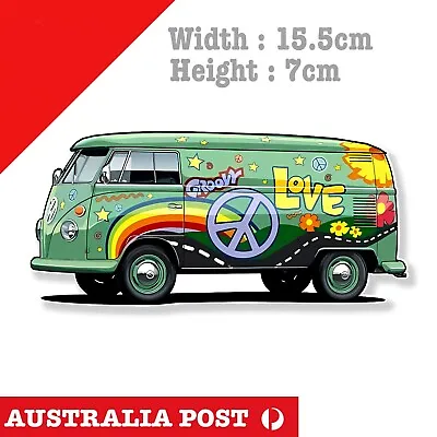 LOVE VW Bus - Vintage Retro VW Camper Van LOVE Car Sticker • $7