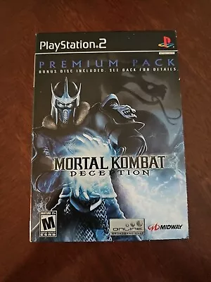 Mortal Kombat Deception Premium Pack Sub Zero Edition For Playstation 2 Ps2! • $44.99