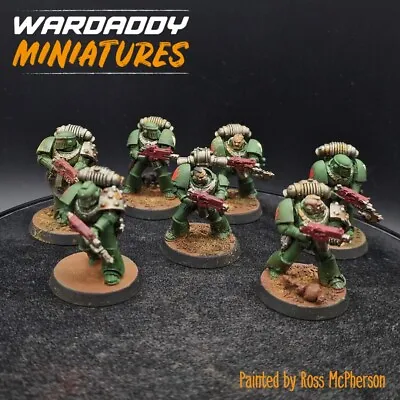 Pro Painted Warhammer 40k Dark Angels Marines ×7 R4 HH 30k Games Workshop • £49.20