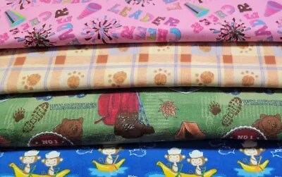 $4.00/yd FLANNEL FABRIC - Choose From Many Colors & Themes - New - Never Washed • $4