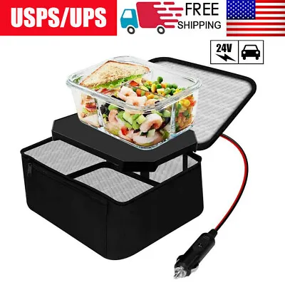 Portable 24V Food Warmer Personal Mini Electric Microwave Oven Lunch Box For Car • $19.99